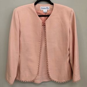 Christian Dior Peach Top & Jacket Set